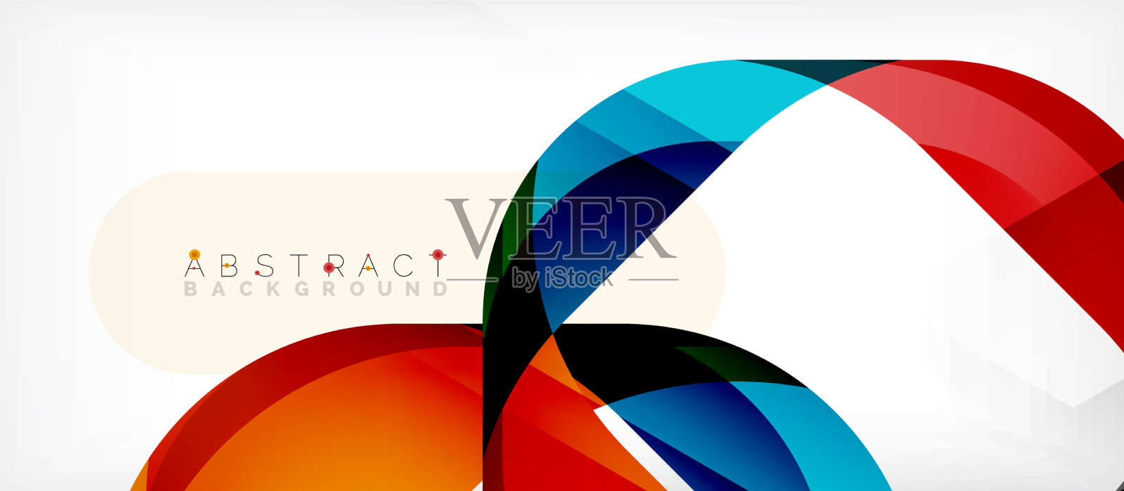 抽象的带有重叠波的正方形形状设计模板素材