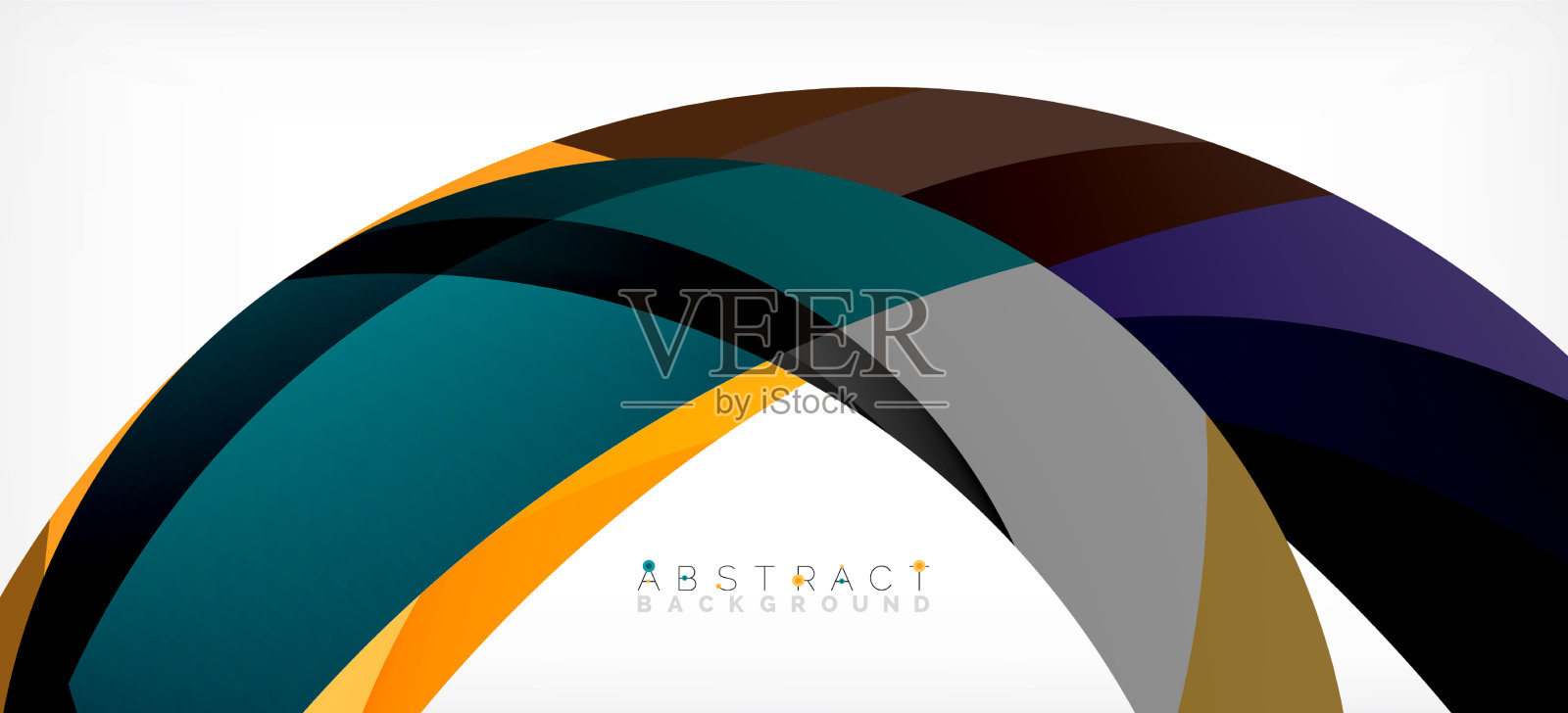 颜色圈形状最小的几何背景插画图片素材