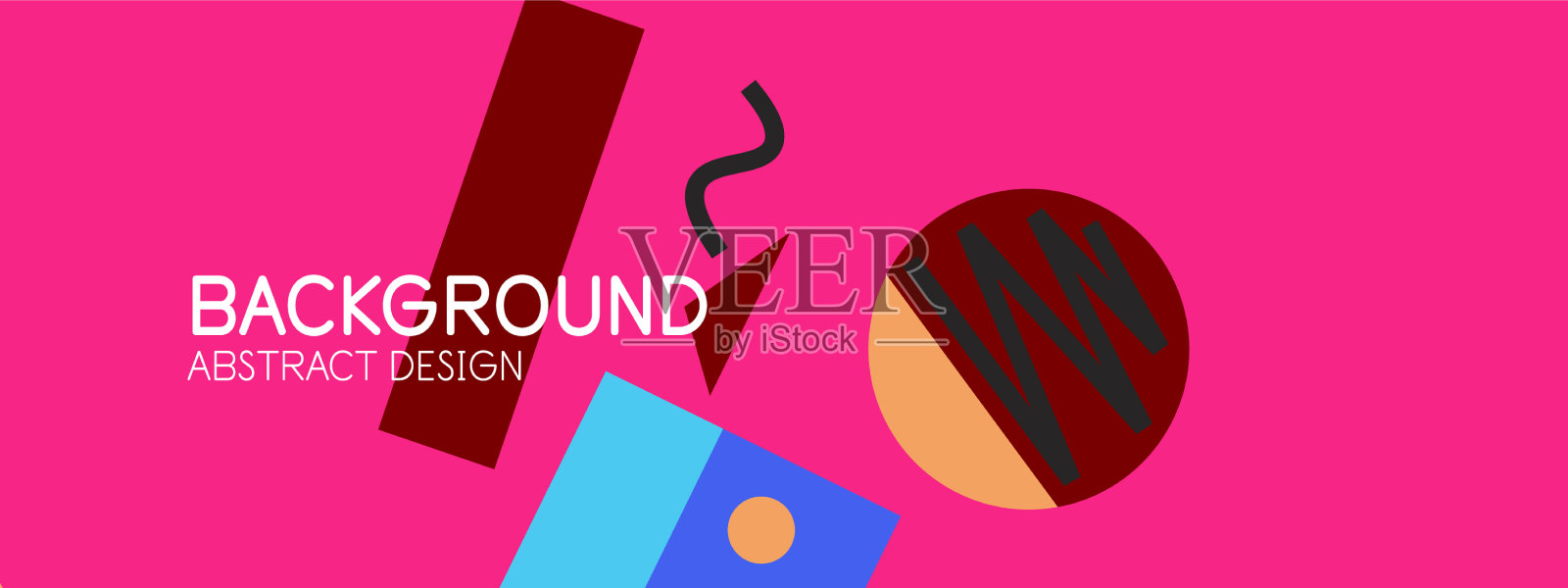 抽象的背景与块线几何插画图片素材