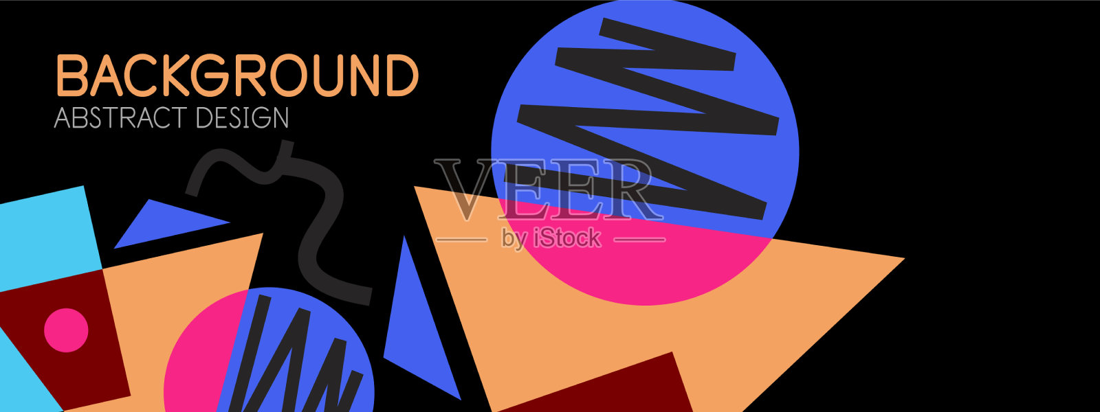 抽象的背景块线三角形插画图片素材