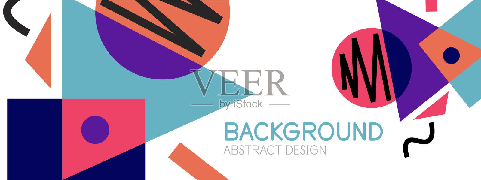 抽象的背景与块线几何插画图片素材