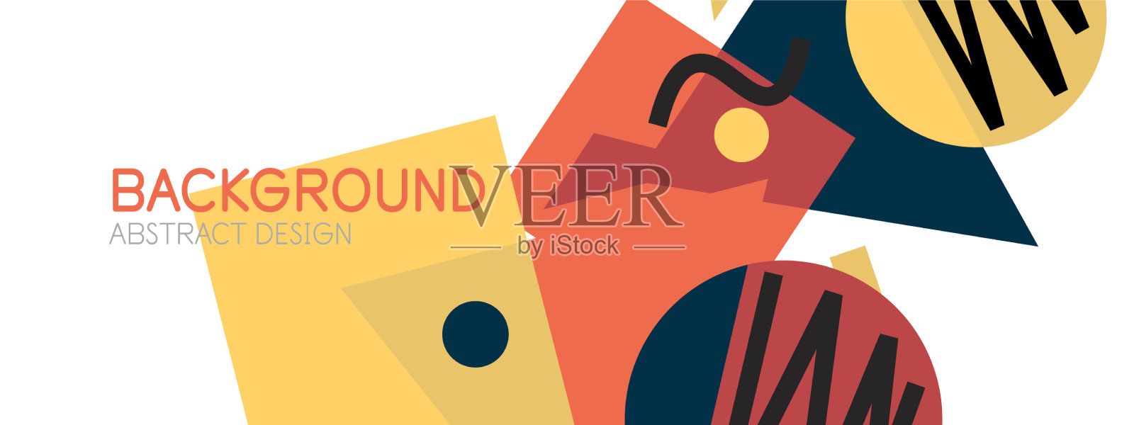 抽象的背景与块线几何插画图片素材