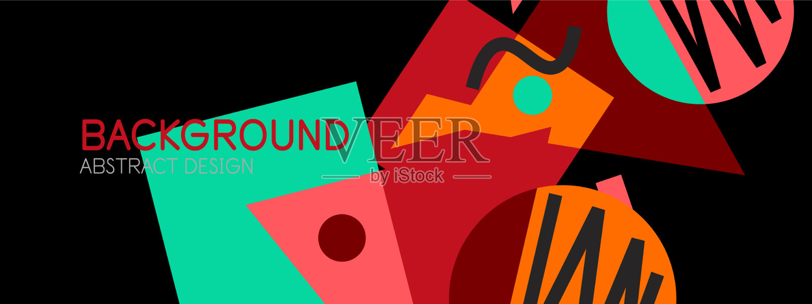 抽象的背景与块线几何插画图片素材