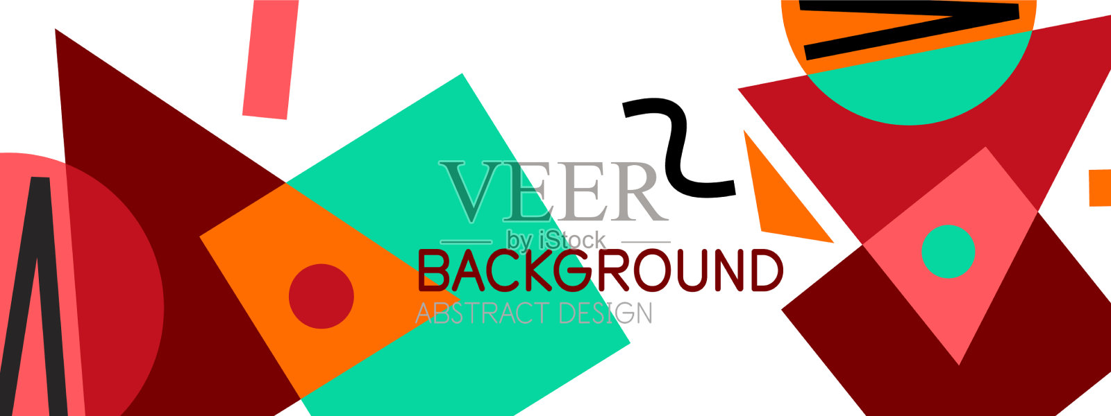 抽象的背景与块线几何插画图片素材