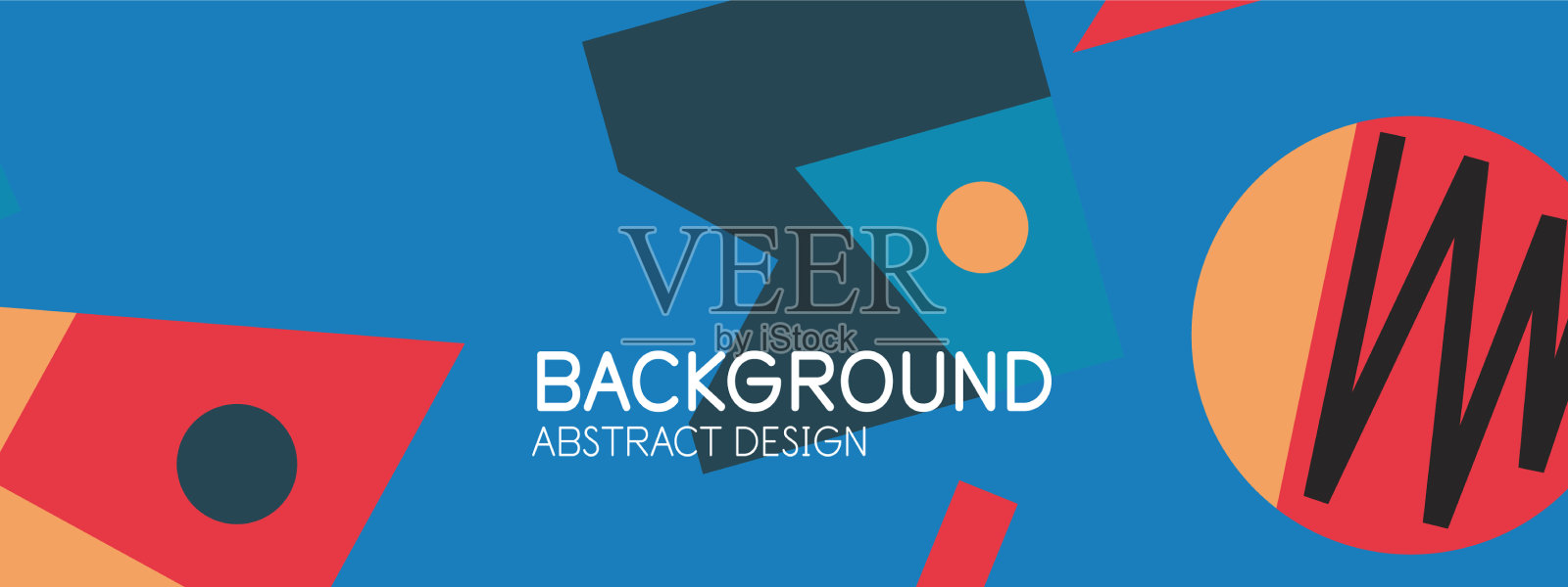 抽象的背景与块线几何插画图片素材