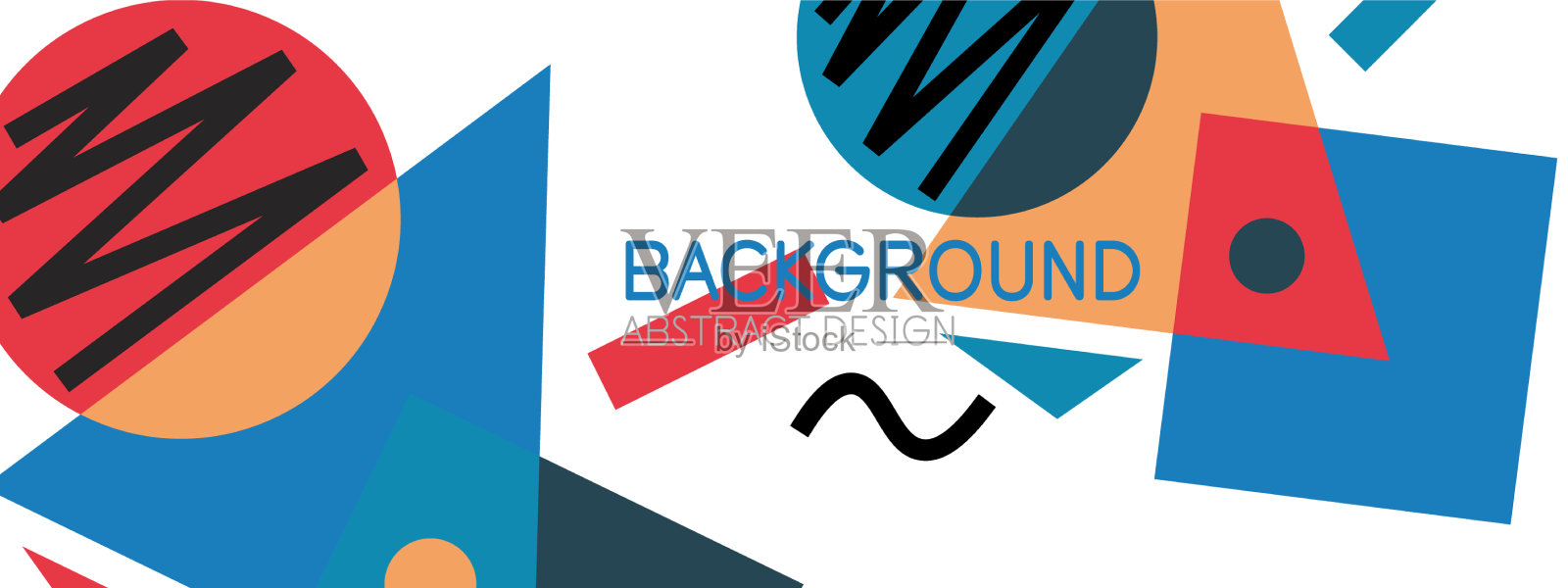 抽象的背景与块线几何插画图片素材