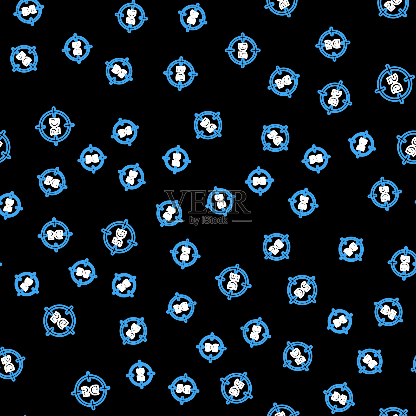 Line 5g全新无线互联网wifi连接图标插画图片素材