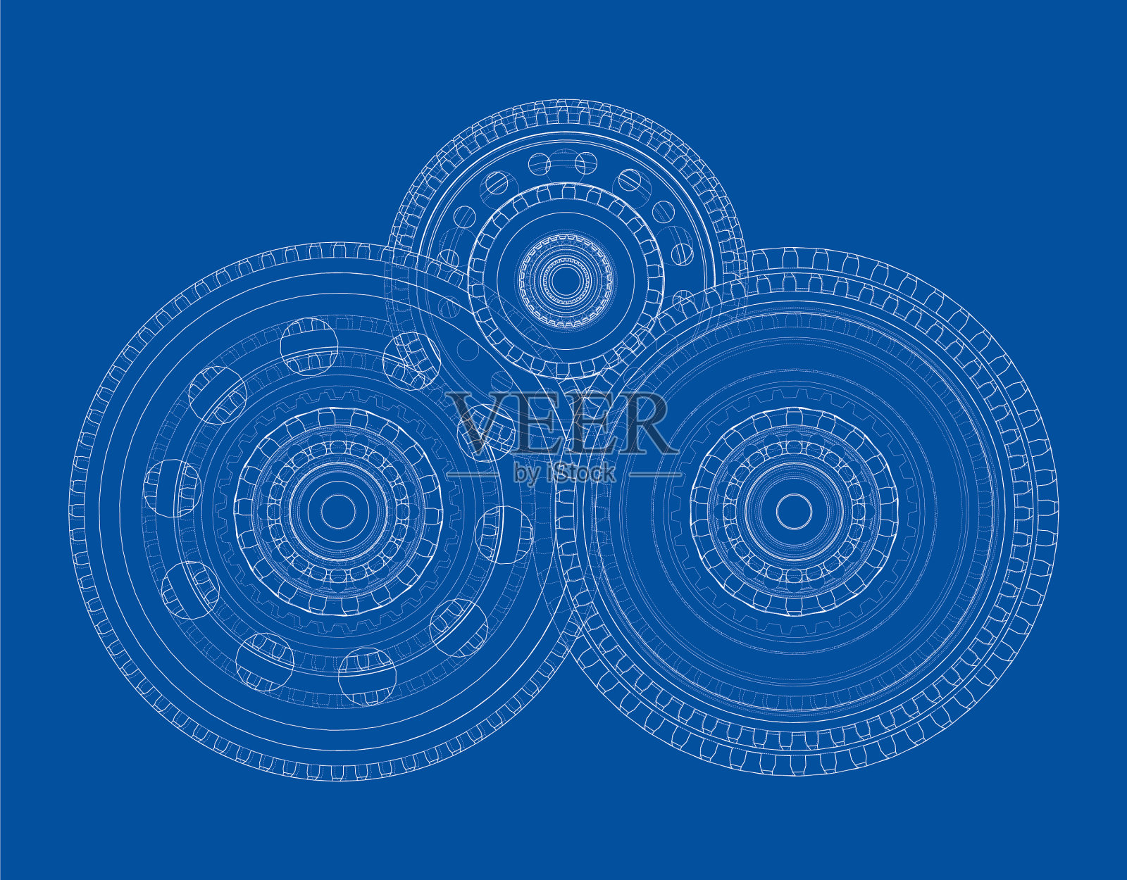 变速箱3d效果图绘制插画图片素材