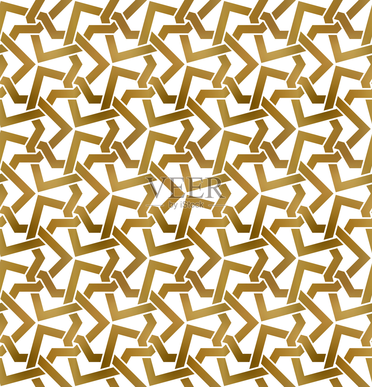 抽象可重复背景的金色扭曲插画图片素材