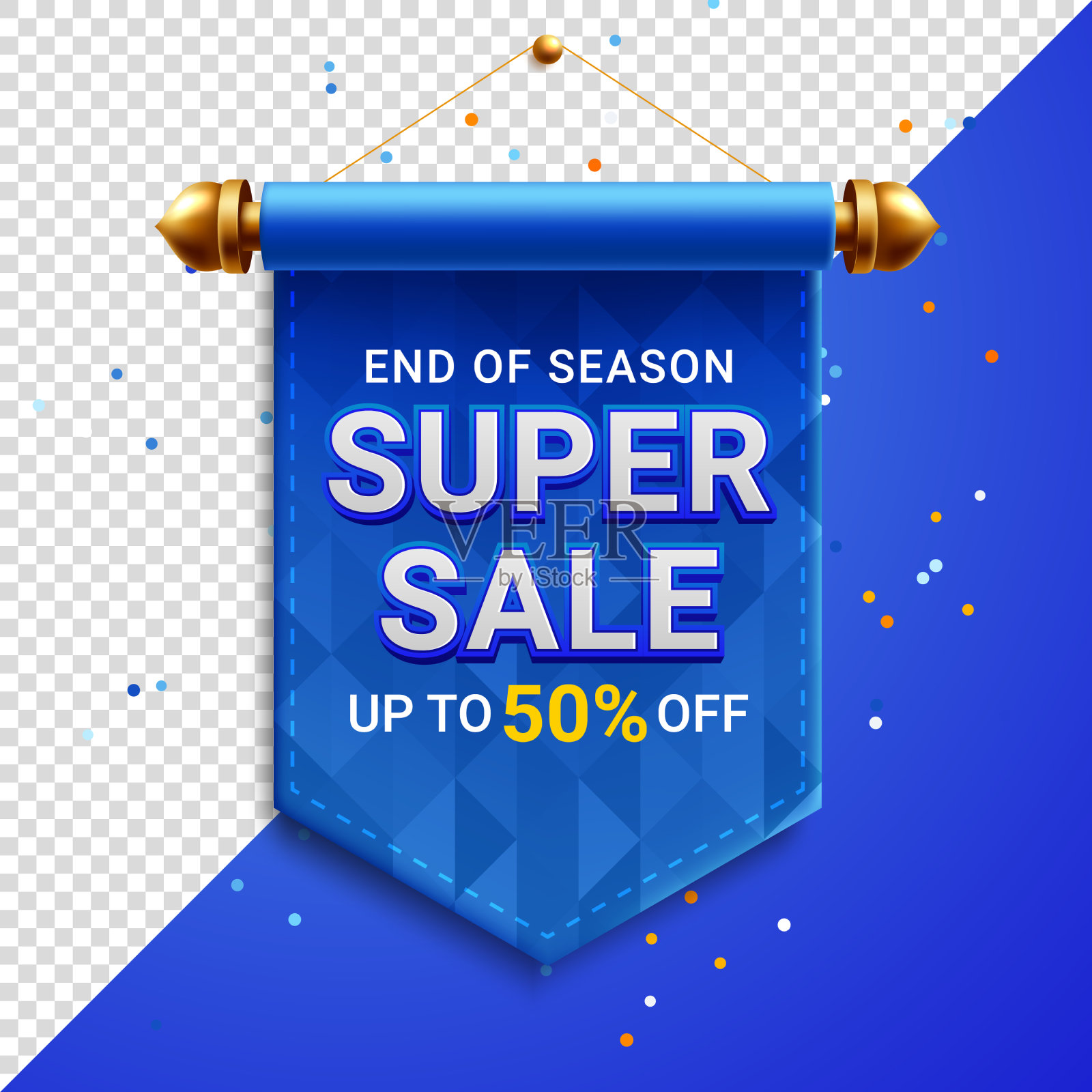 超级销售横幅模板设计设计元素图片