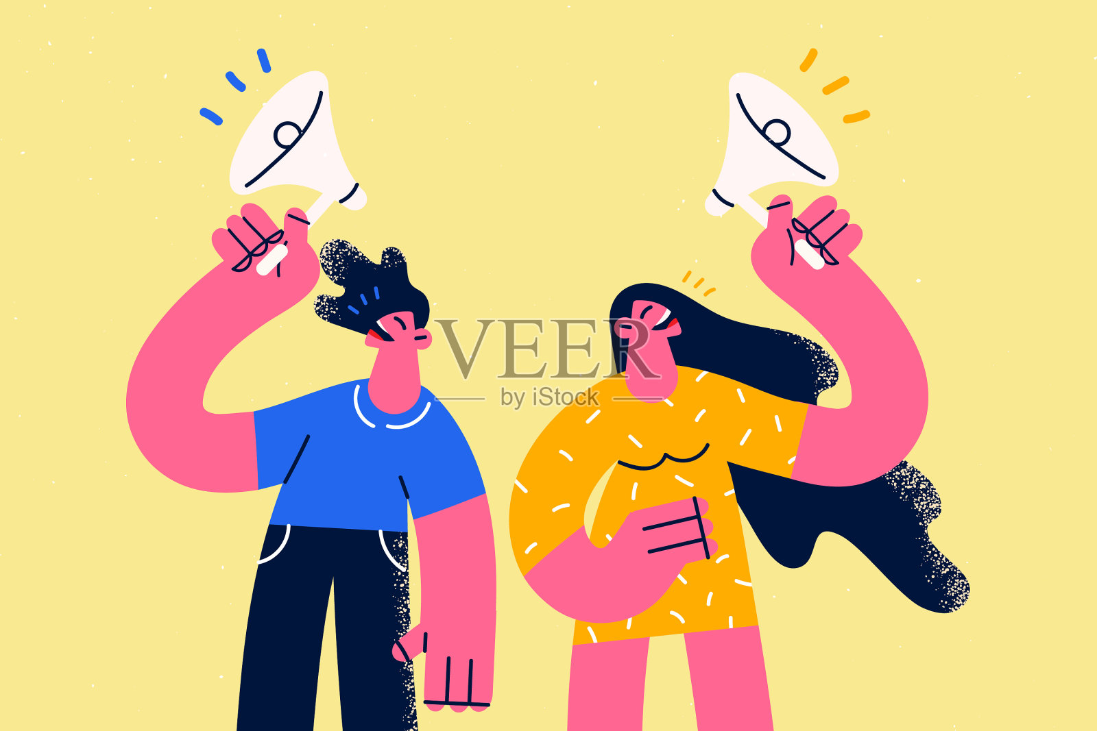 广告宣传活动的概念插画图片素材