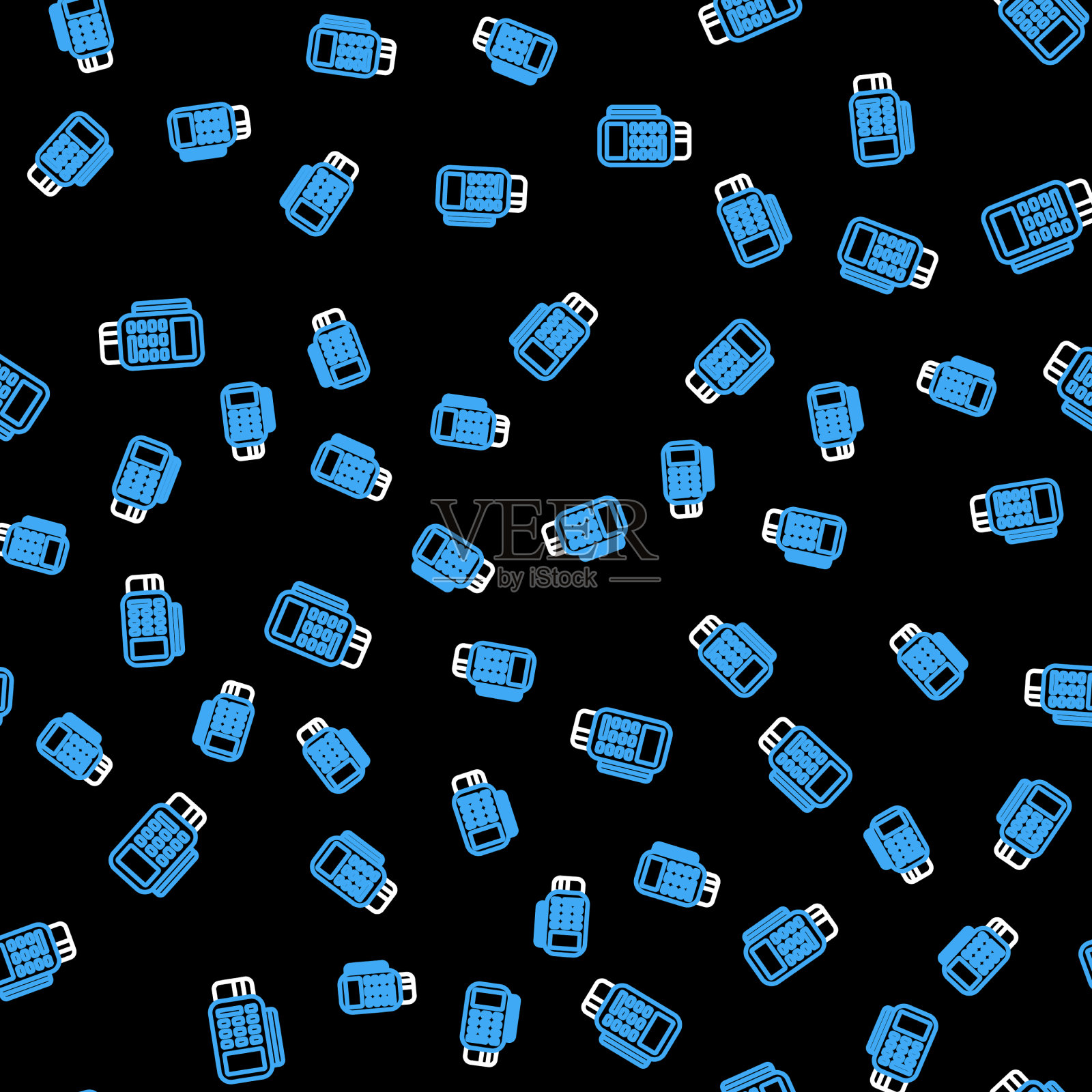 Line pos终端机插入信用卡和插画图片素材