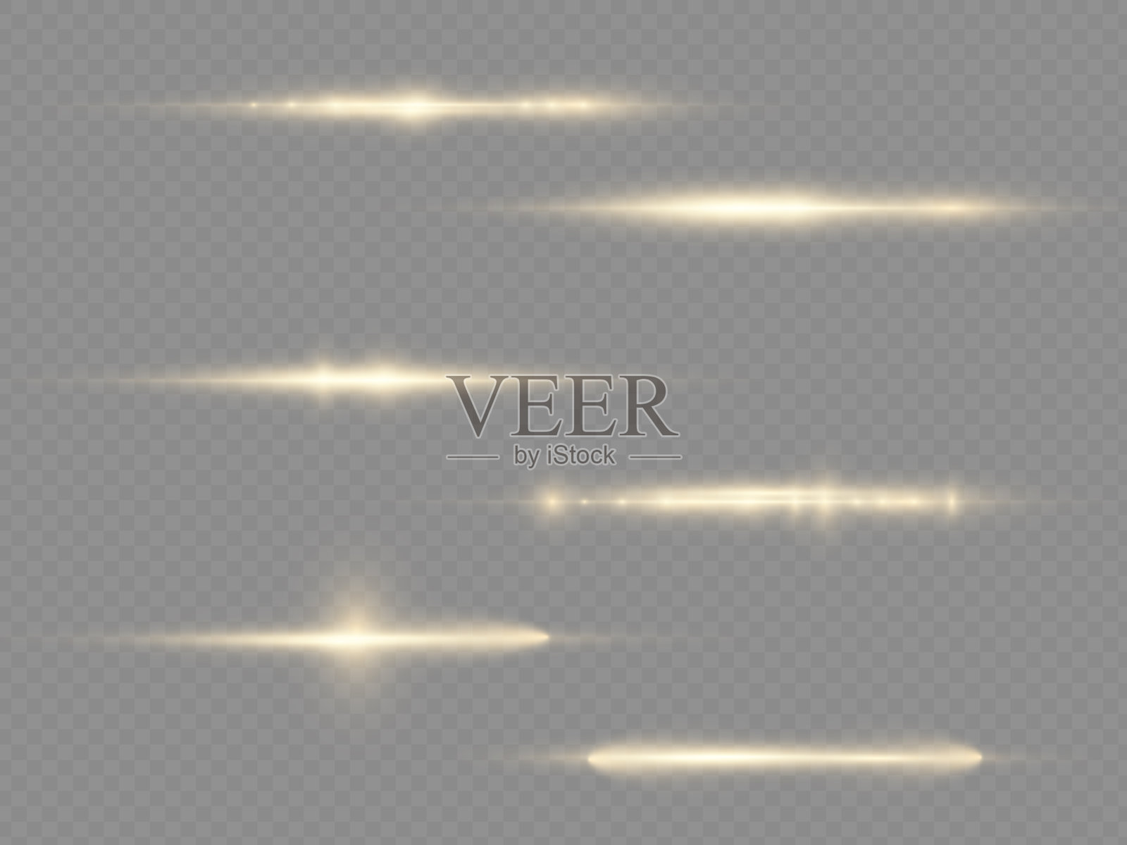 水平光线闪黄水平线插画图片素材