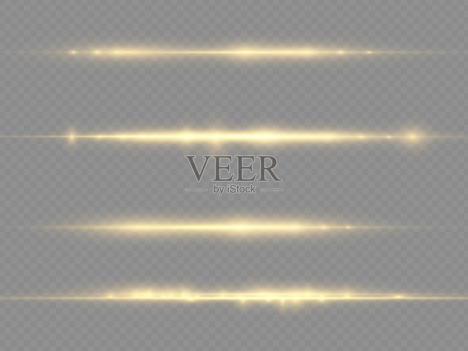 水平光线闪黄水平线插画图片素材