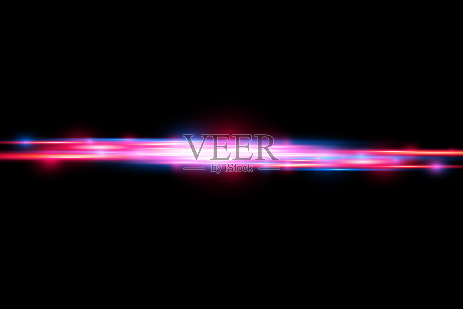 红蓝运动线水平光线插画图片素材