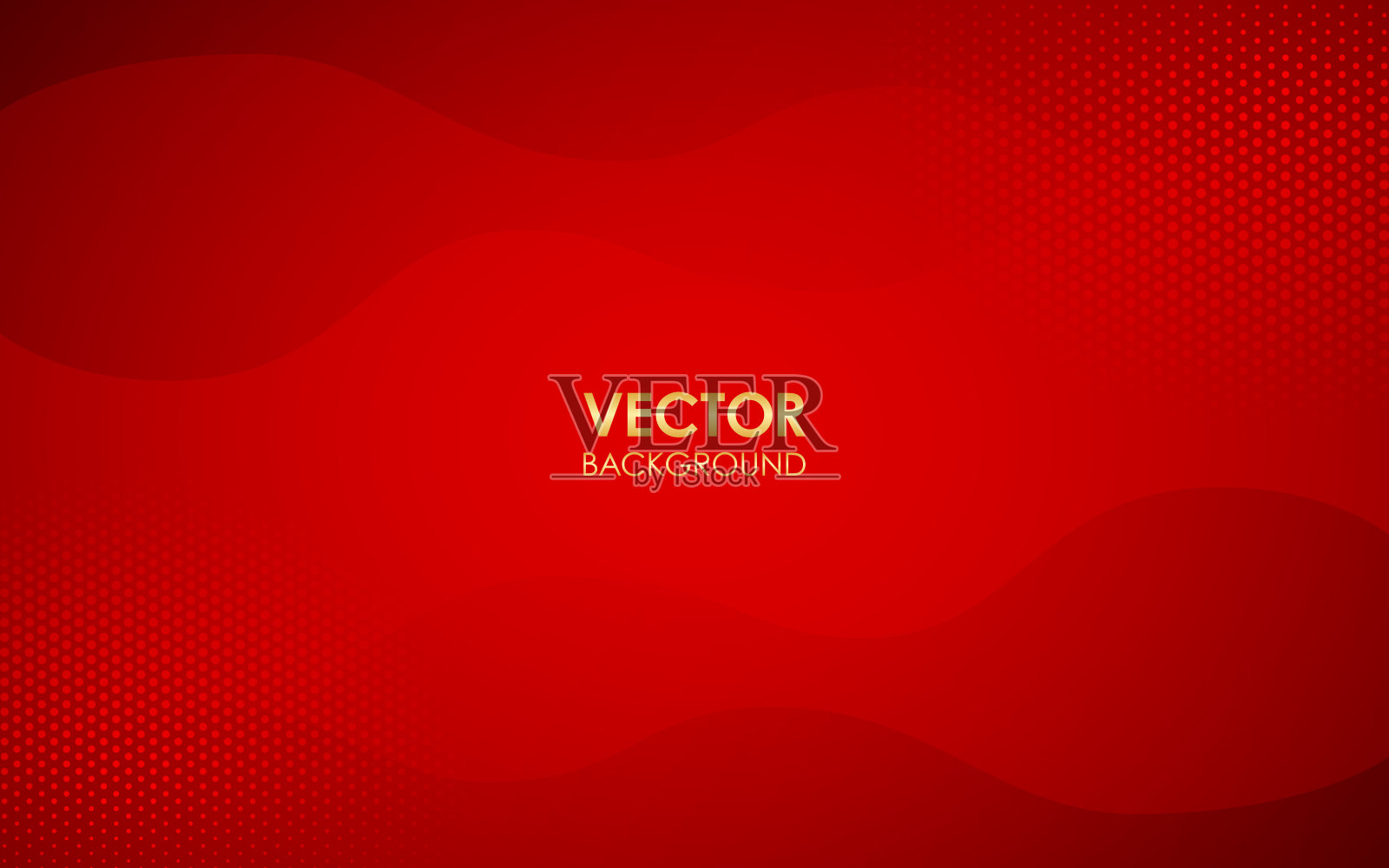 抽象红色曲线背景。矢量插图。插画图片素材