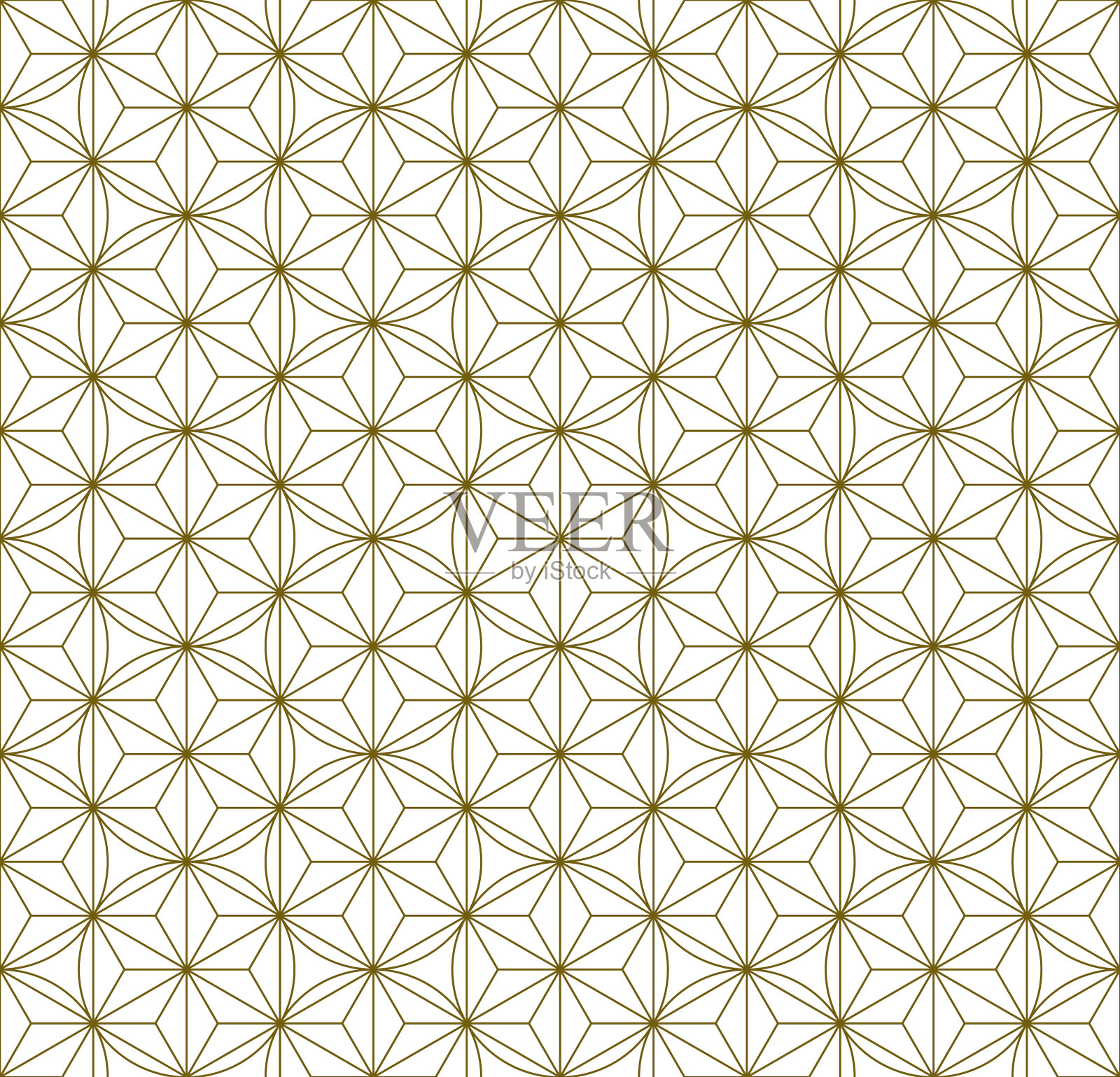 无缝的日本传统装饰久美子插画图片素材