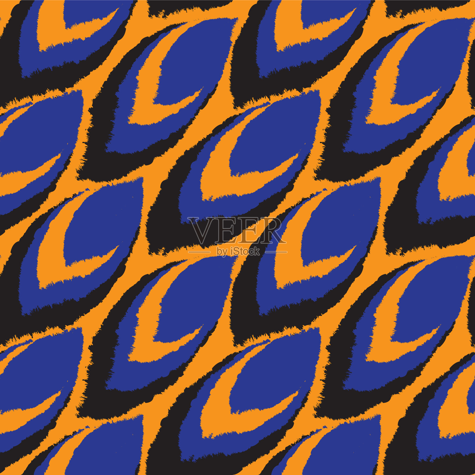 笔触毛无缝图案插画图片素材