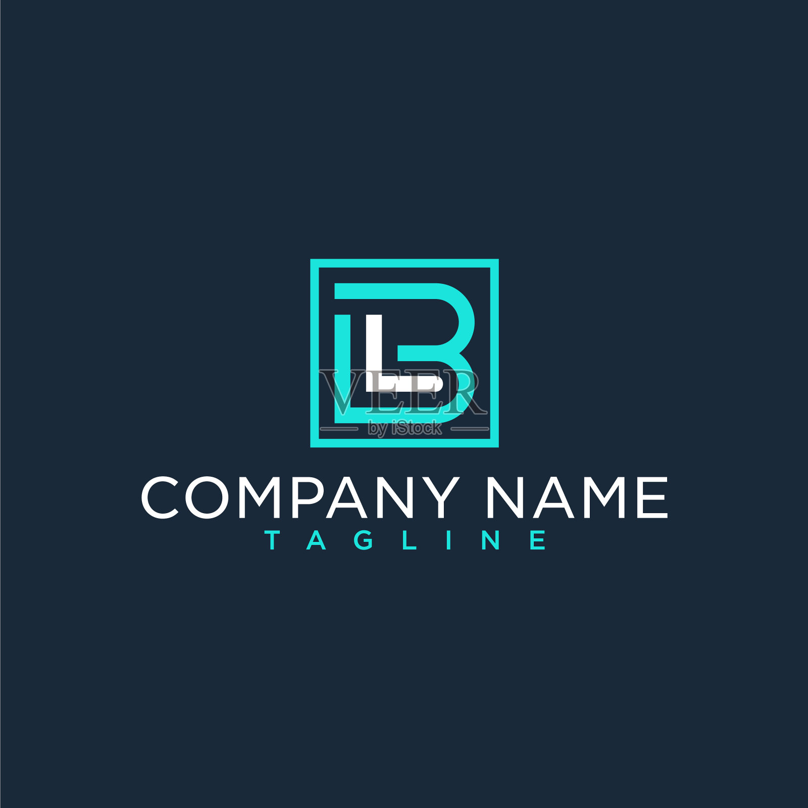 Bl lb最初的标志奢华设计灵感插画图片素材