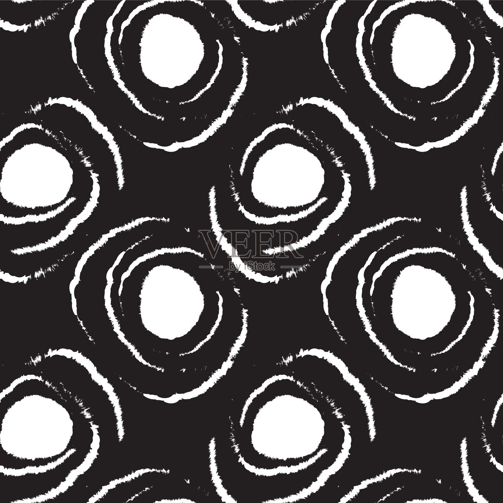 笔触毛无缝图案插画图片素材