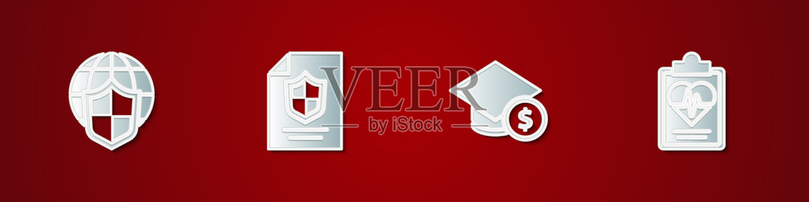 用世界地球契约盾设置盾牌插画图片素材