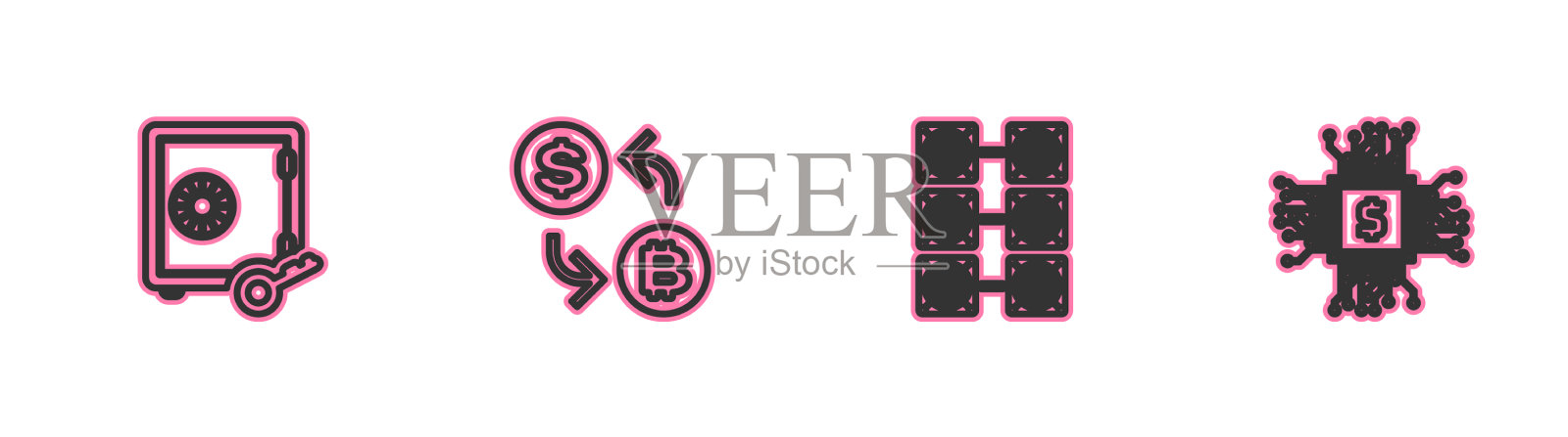 立桩采矿场线证明图标素材