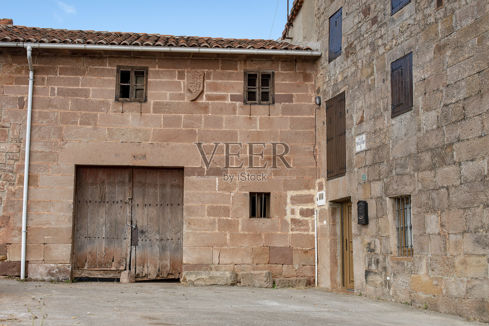 坎塔布里亚的内部景观。照片摄影图片