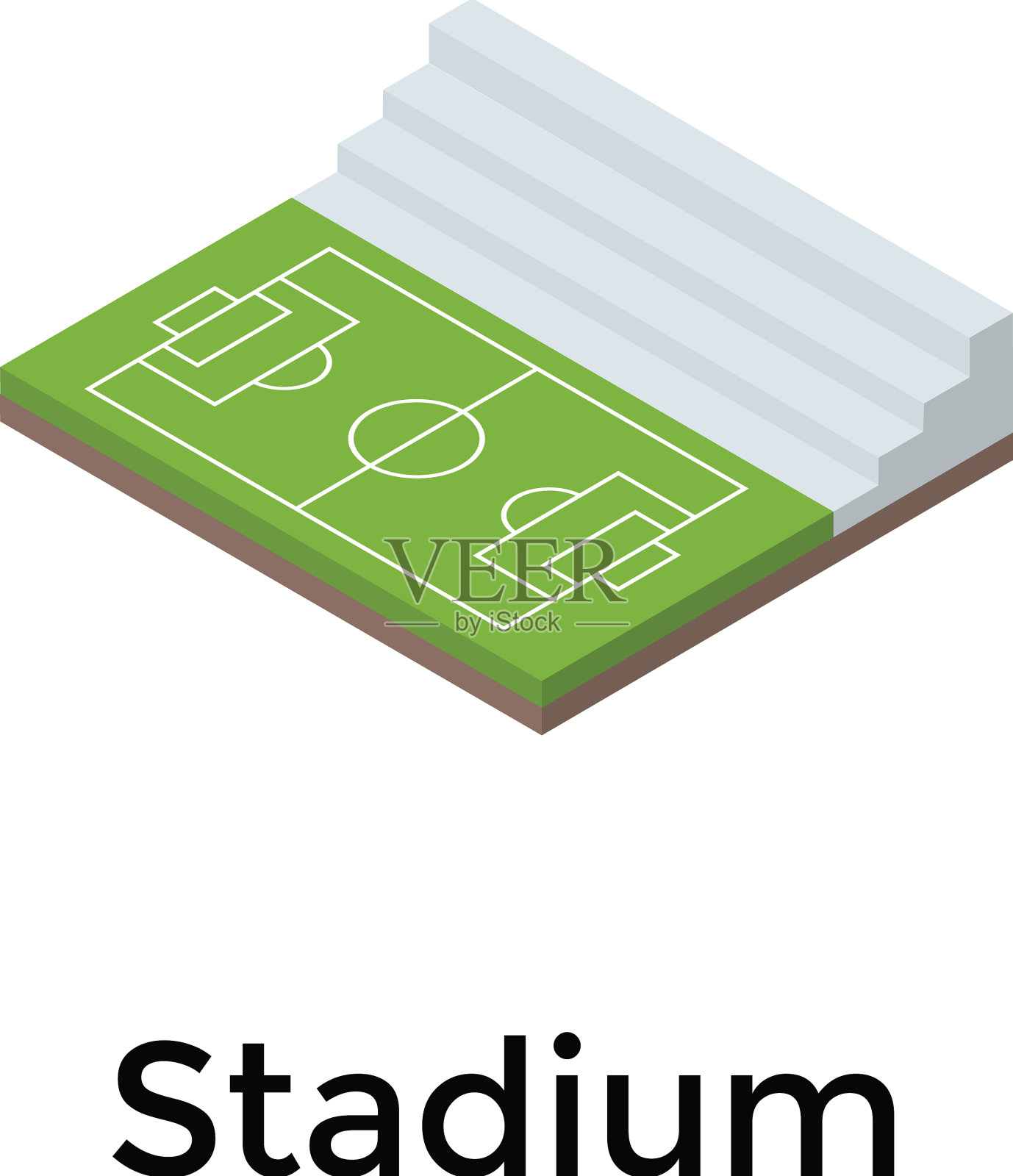 足球场插画图片素材