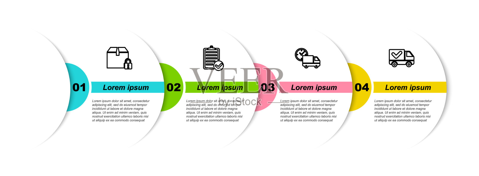 设置线锁包验货插画图片素材