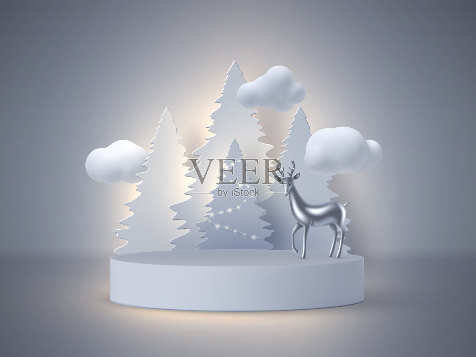 圣诞假期横幅。插画图片素材