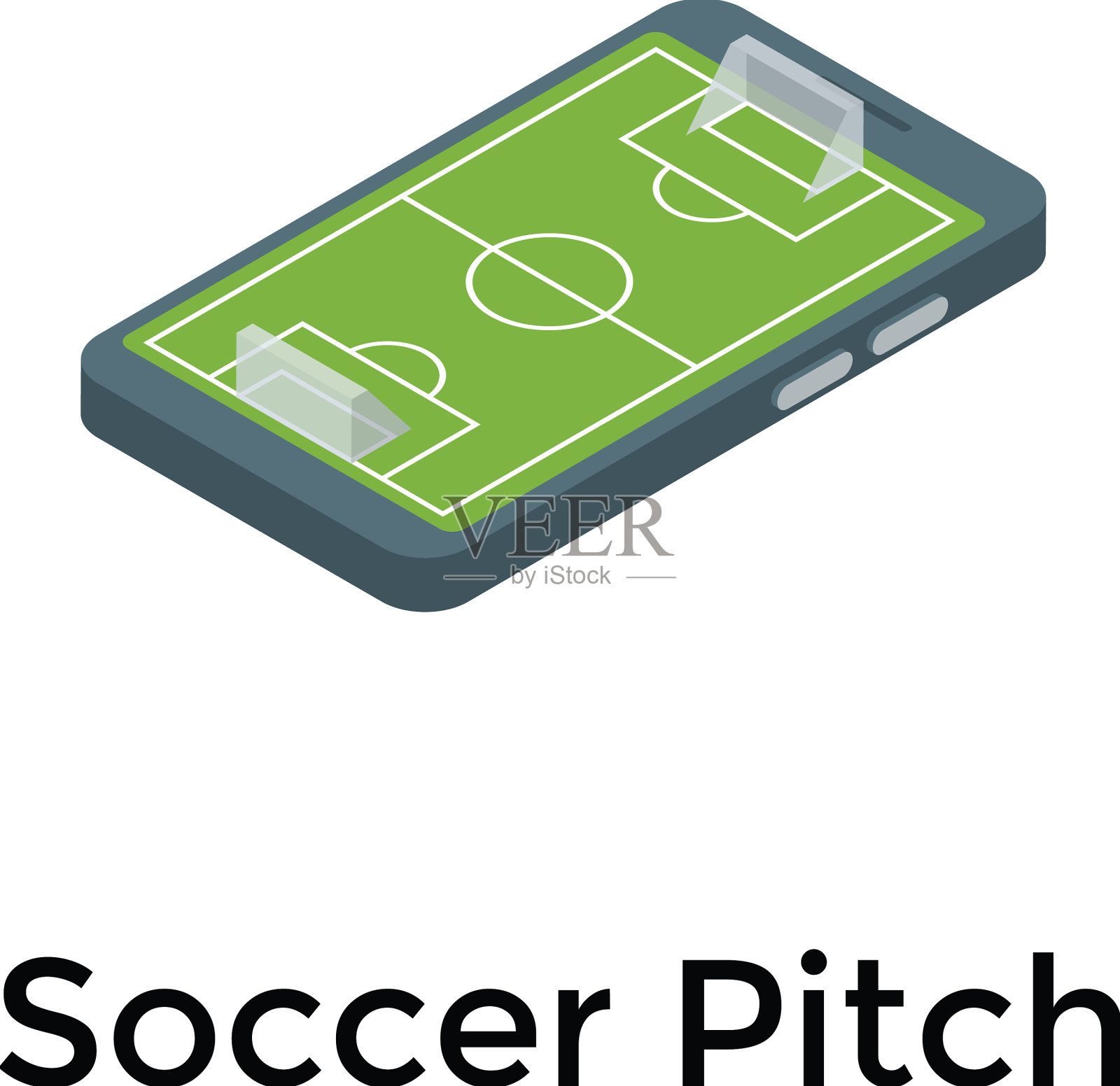 足球场插画图片素材