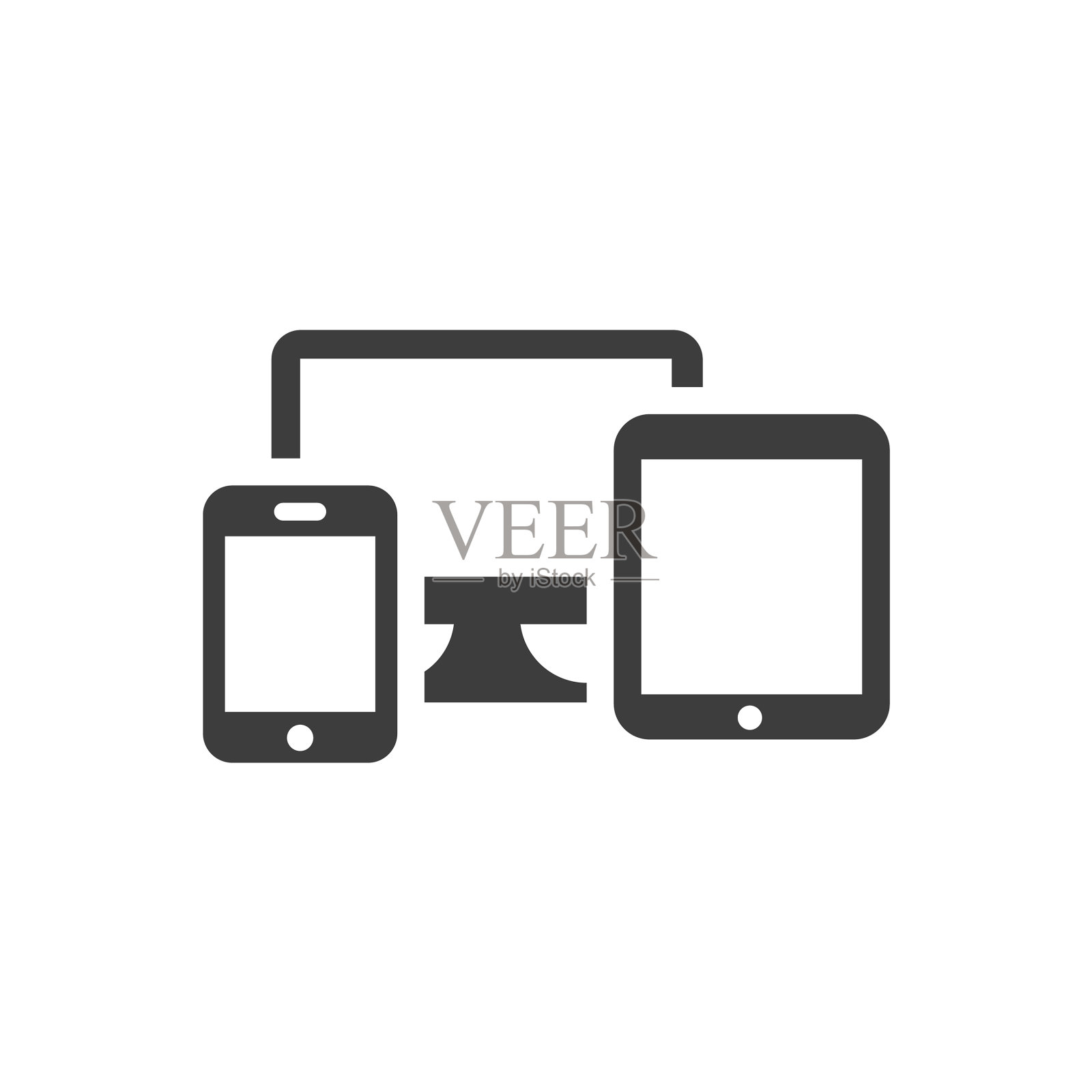 数字设备黑色图标图标素材