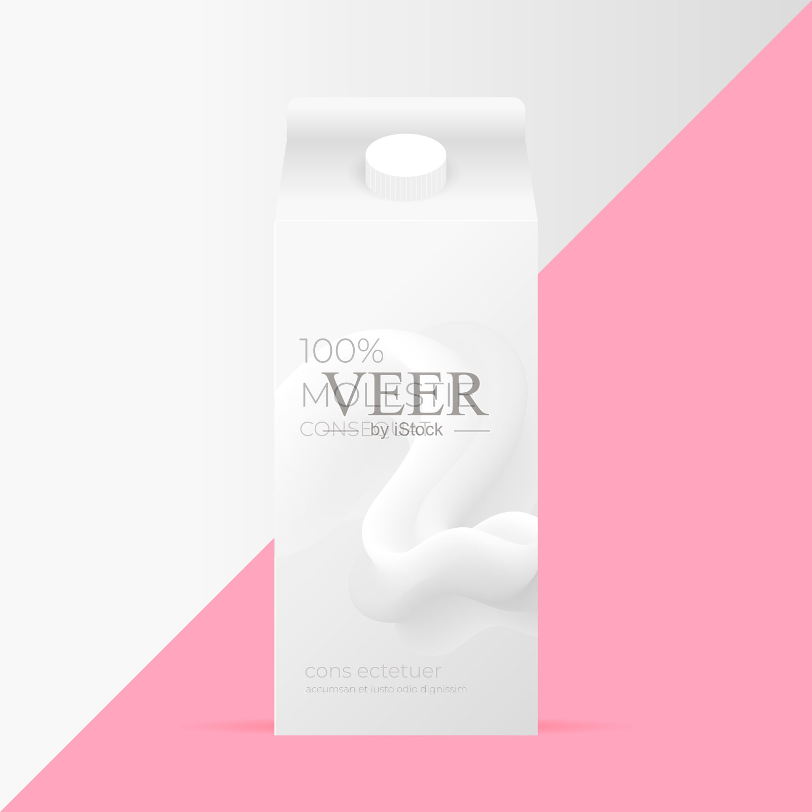 乳制品或果汁的纸箱包装模板设计模板素材