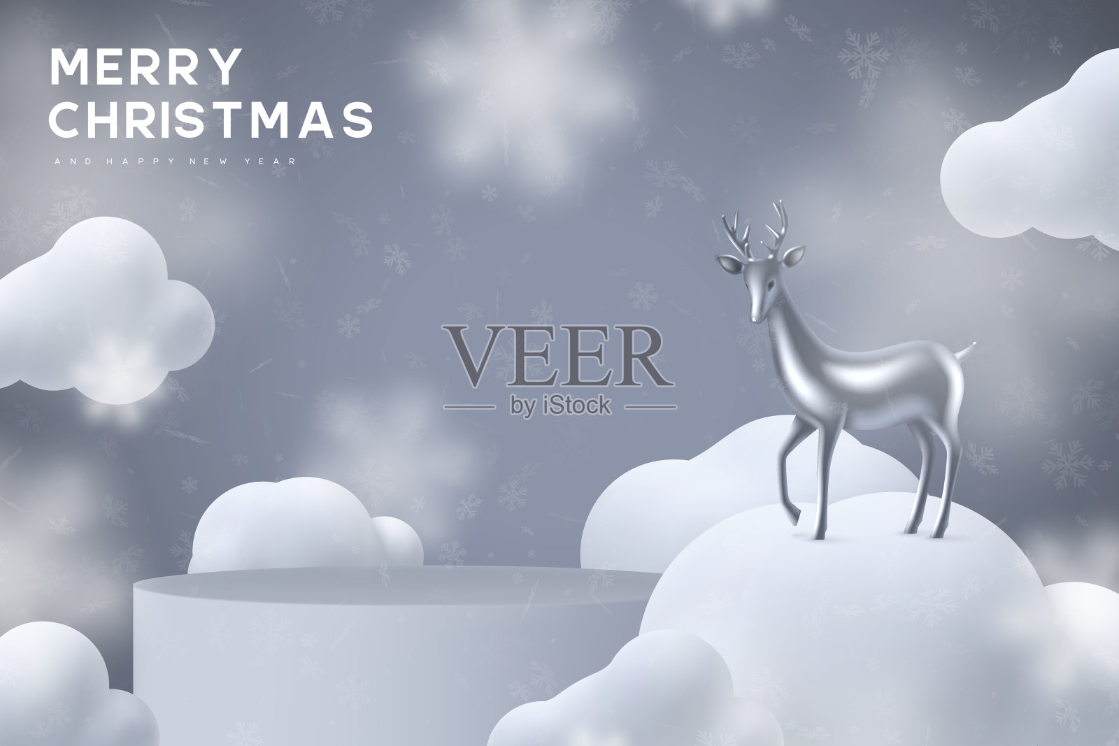 圣诞假期横幅。插画图片素材