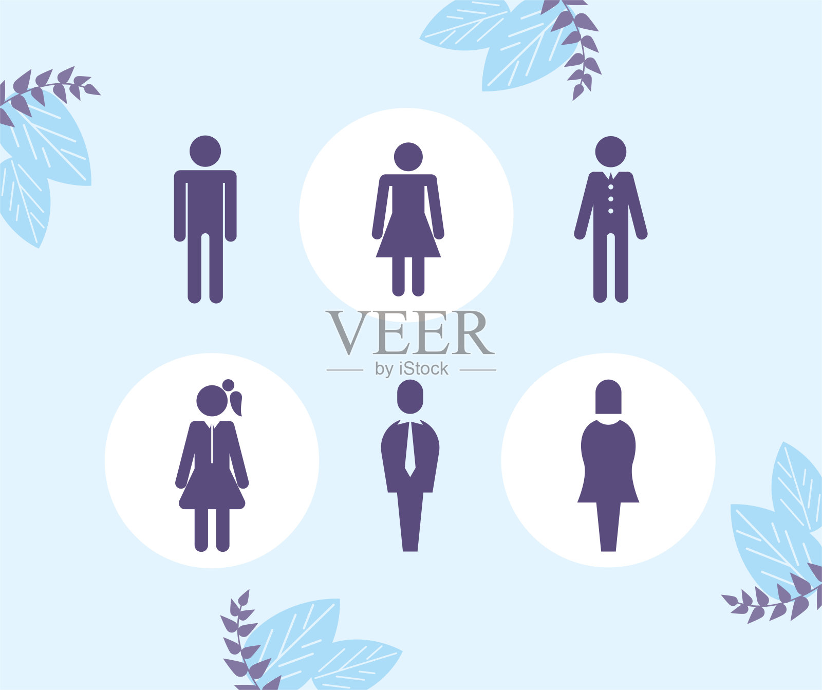 人类化身的人物插画图片素材