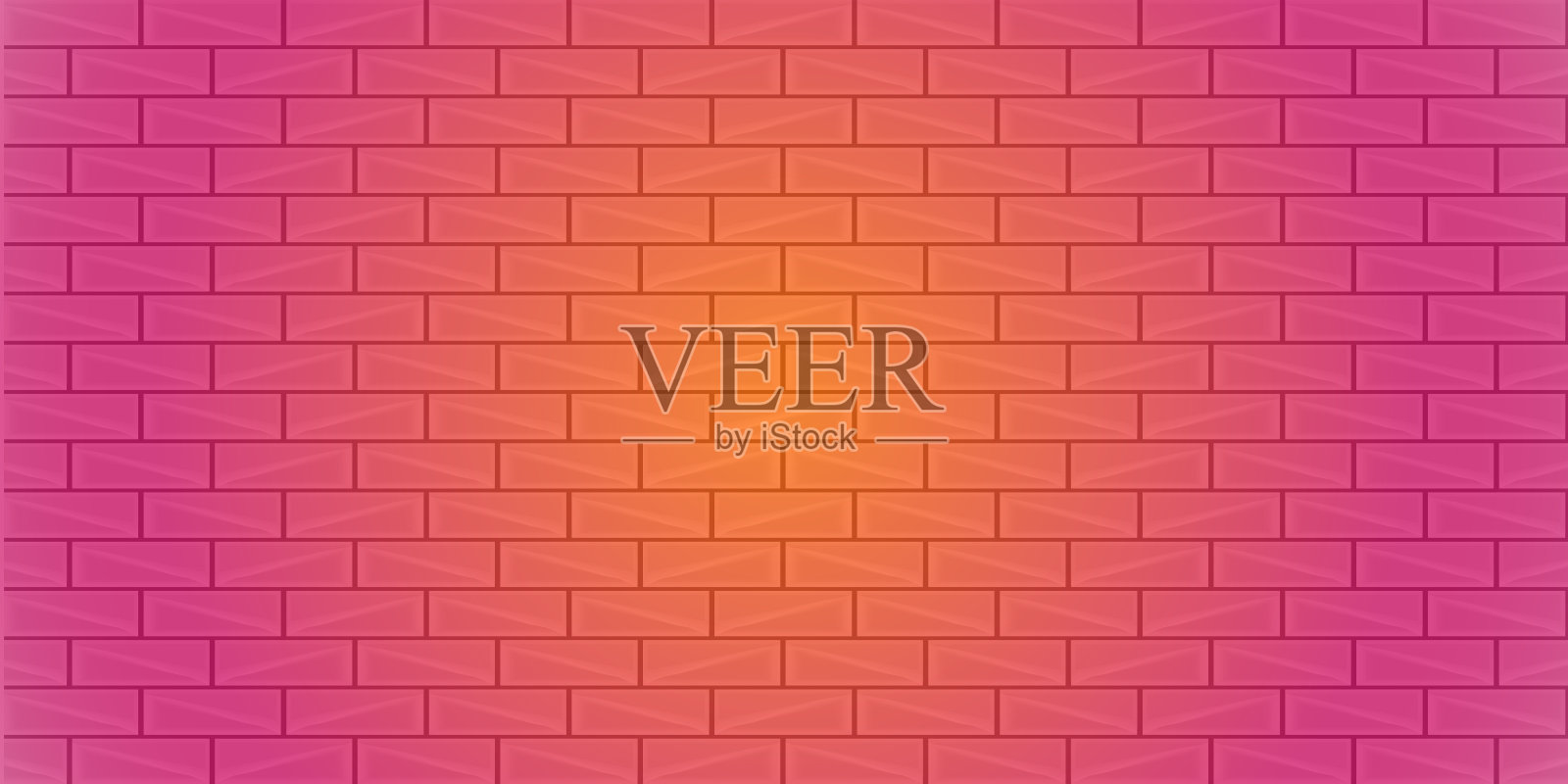 抽象背景砖墙七彩建筑建筑肌理壁纸装饰图案无缝艺术设计矢量插图EPS10插画图片素材