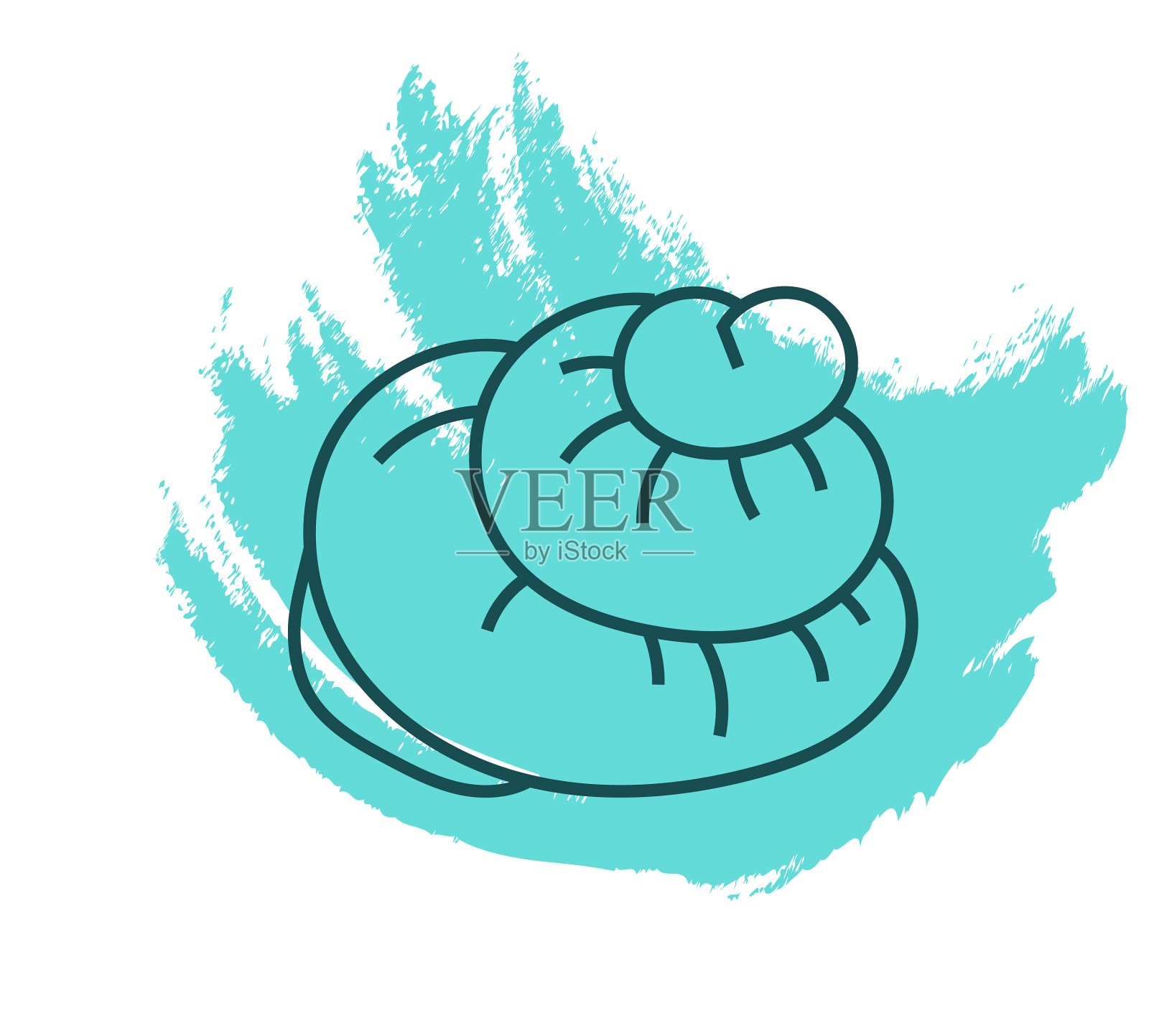 坦帕顶级蜗牛贝壳图标的白色背景设计元素图片