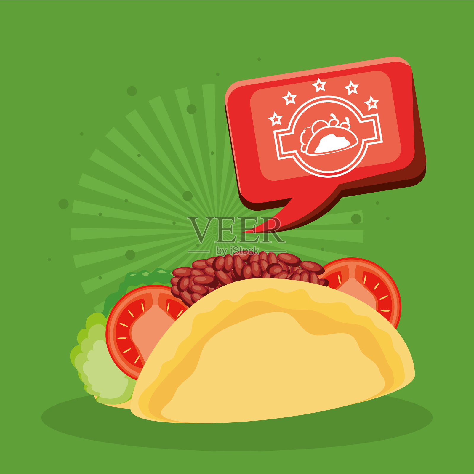 taco快餐插画图片素材