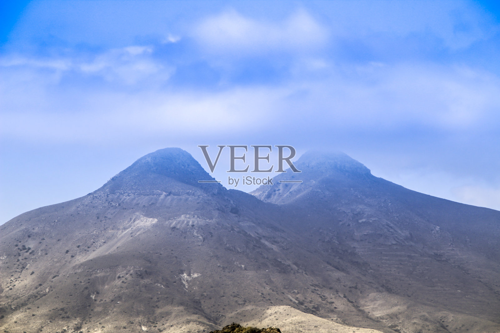 美丽的风景在Isleta del Moro, Cabo de Gata, Almeria照片摄影图片