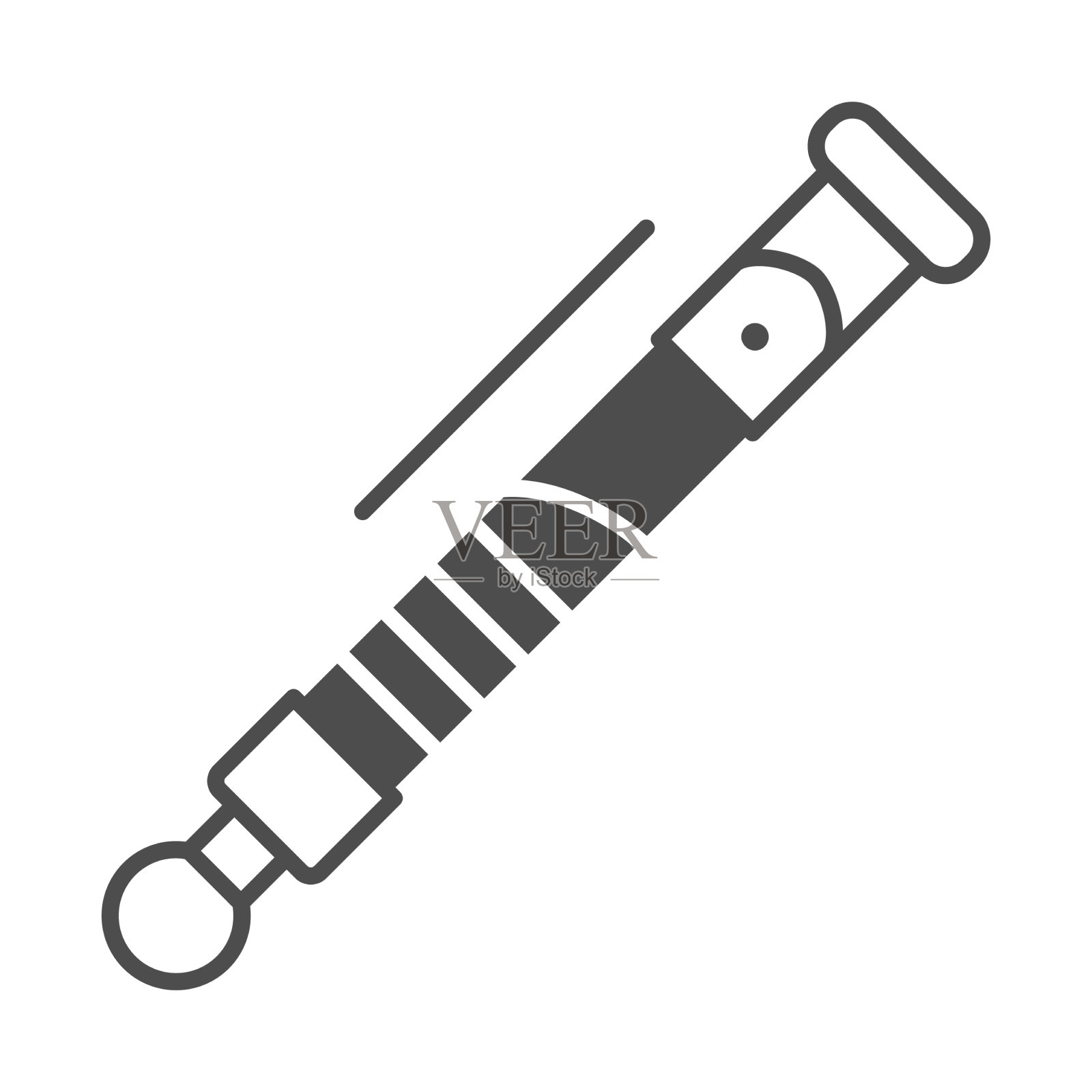 绝地激光剑固体图标星球大战的概念插画图片素材