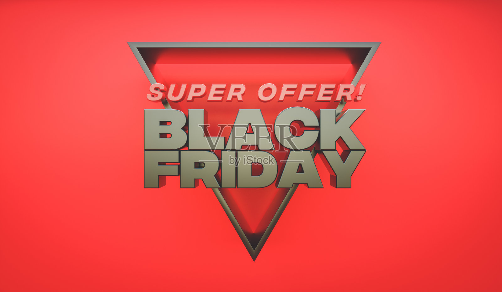 3 d渲染。黑色星期五促销横幅。为促销或广告而设计。照片摄影图片