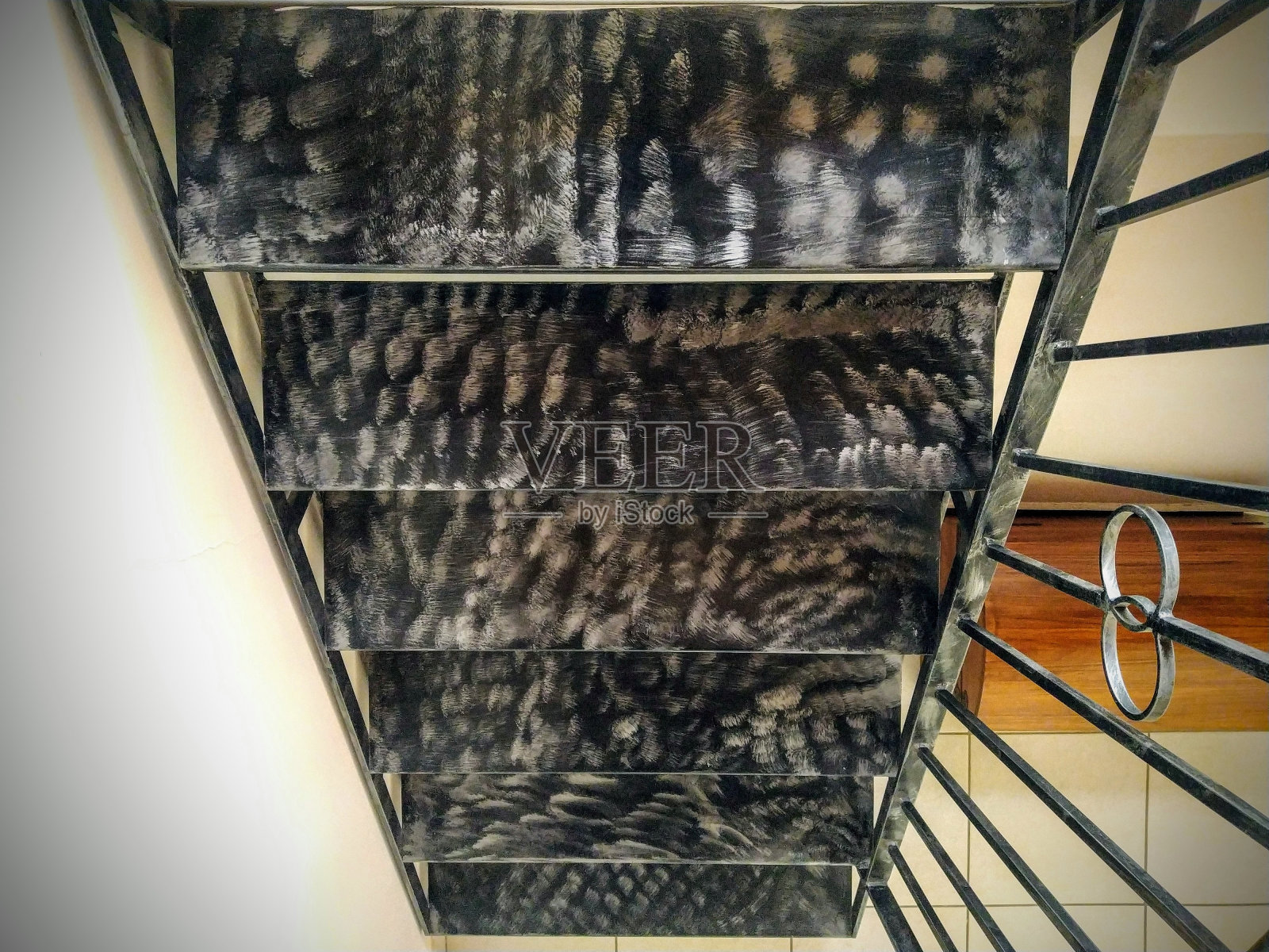 古董铁楼梯照片摄影图片