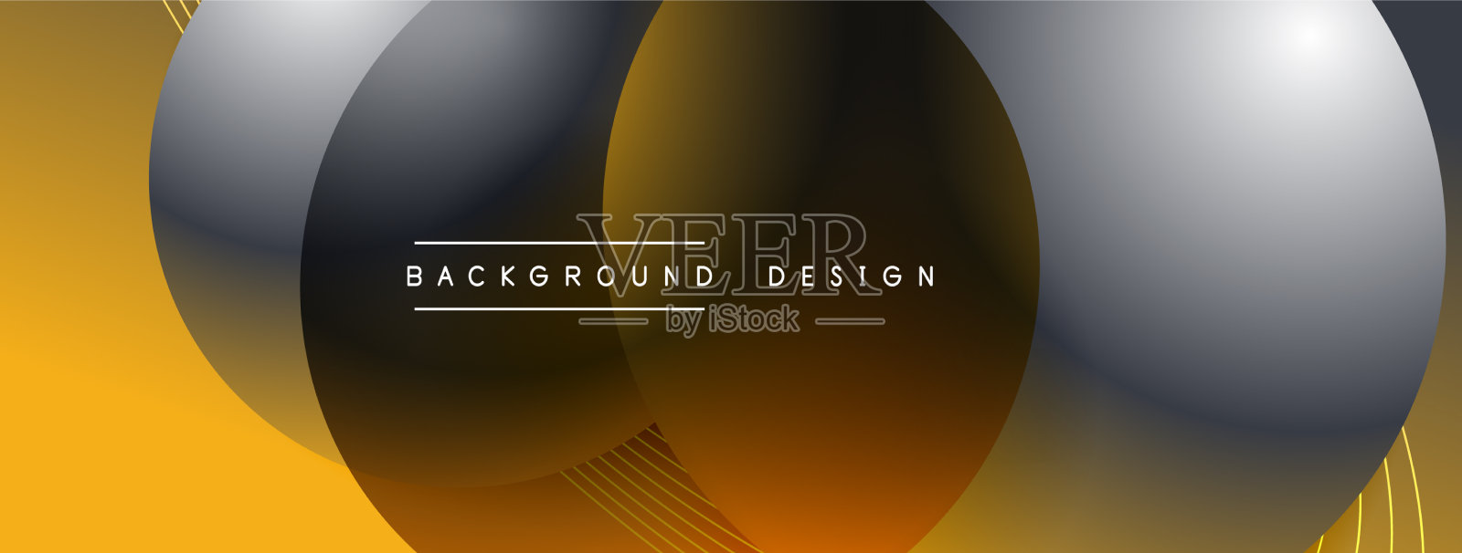 带有阴影的渐变圆形技术插画图片素材