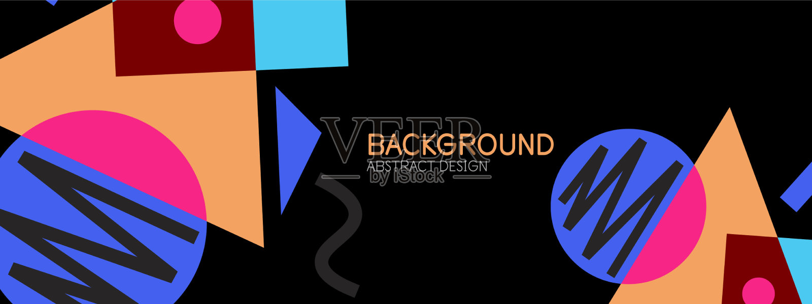 抽象的背景块线三角形插画图片素材