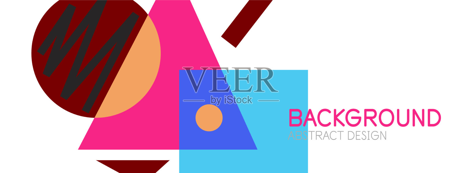 抽象的背景与块线几何插画图片素材