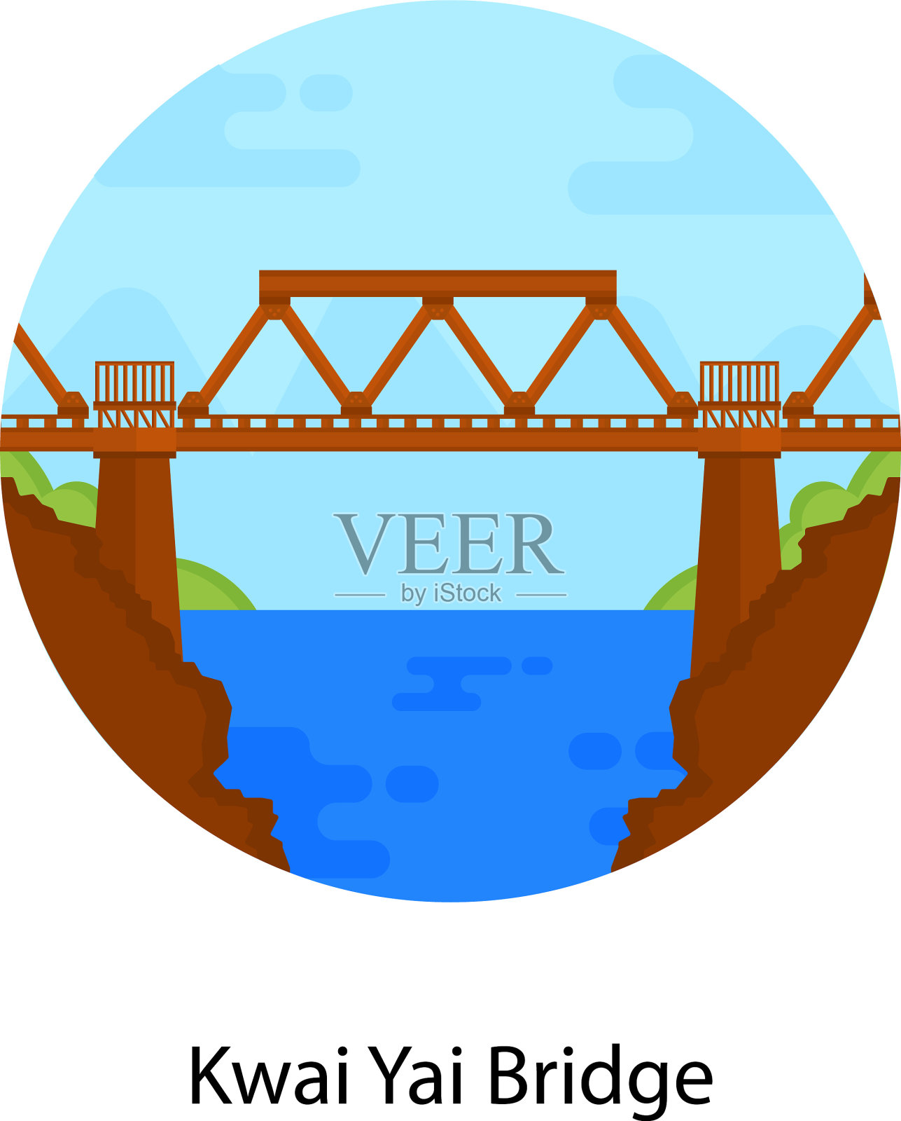 葵yai桥插画图片素材