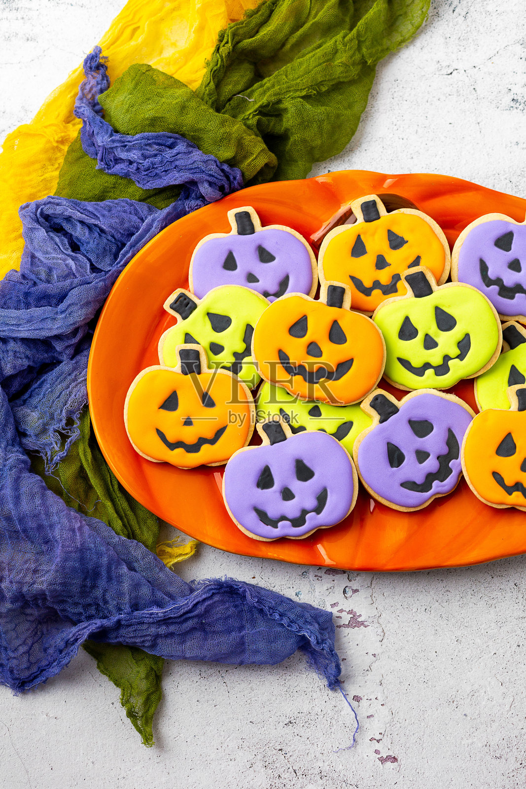 自制万圣节饼干照片摄影图片