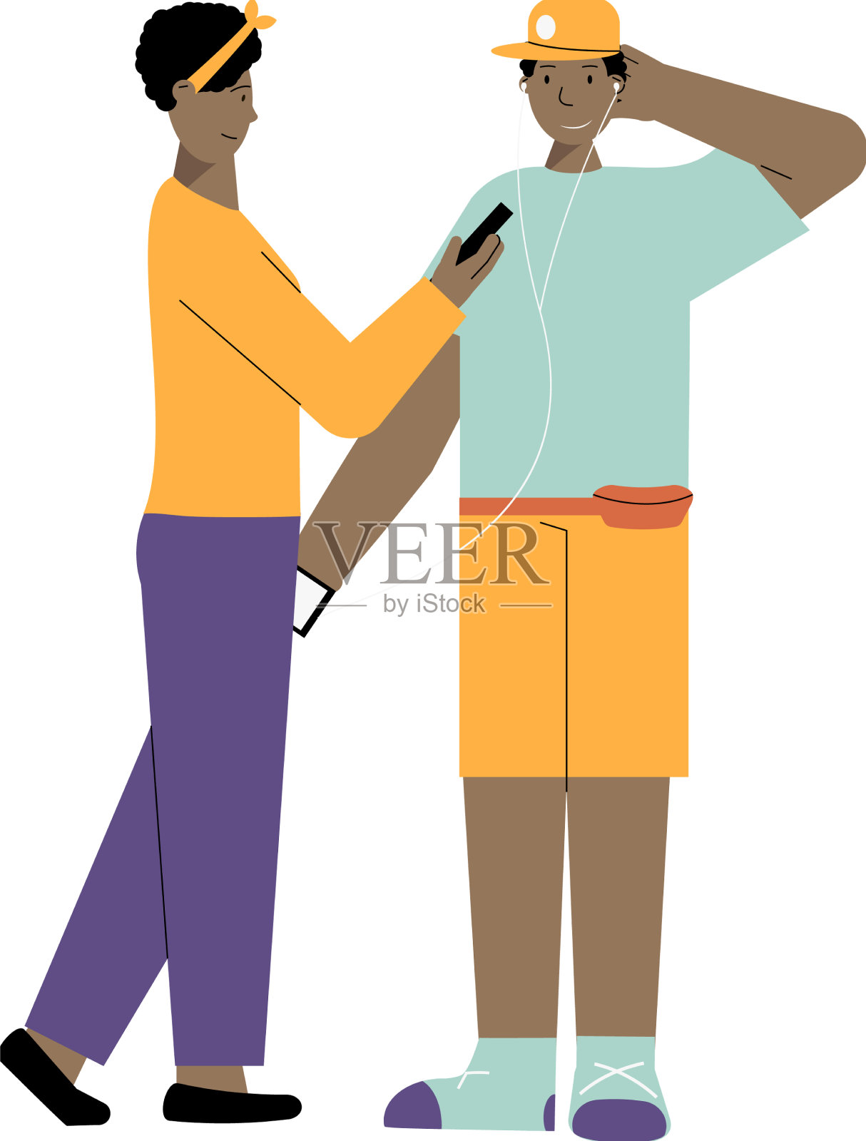 青少年平设计元素图片