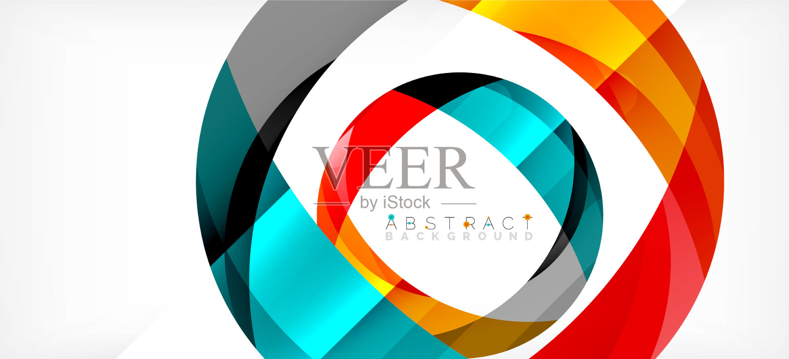 颜色圈形状最小的几何背景插画图片素材