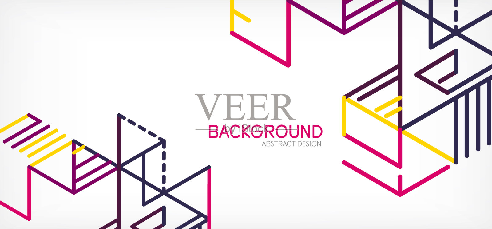 抽象的背景色线在白色上插画图片素材